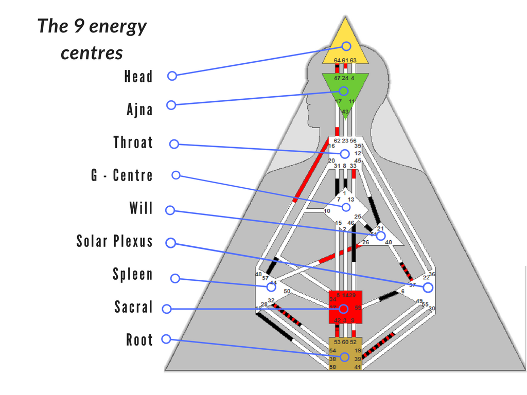 Human Design Energy Centres